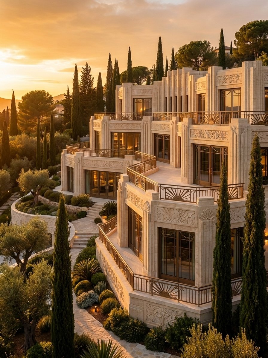 Same site, Art Deco design