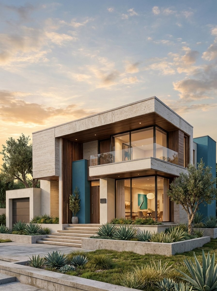 Same villa, photoreal