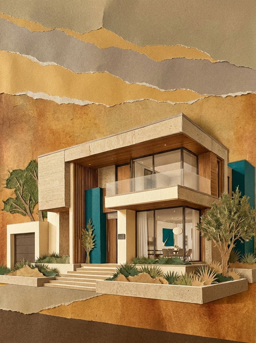 Villa as an architectural collage